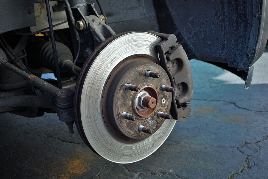 A brake system on a truck, brought in to RDI Power for service