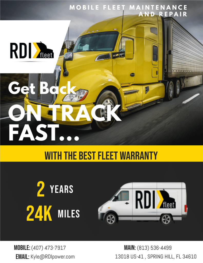 Image of the RDI Fleet Warranty. Concept image for fleet service and roadside assistance.