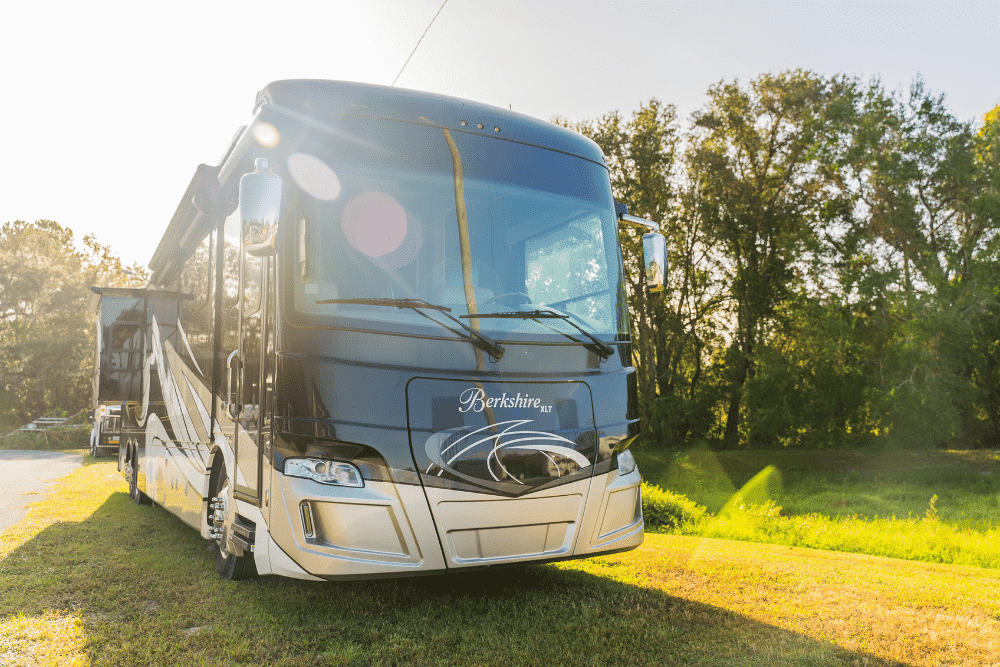 RV Maintenance in Brooksville, FL by RDI Power -- a frontal view of an RV outdoors